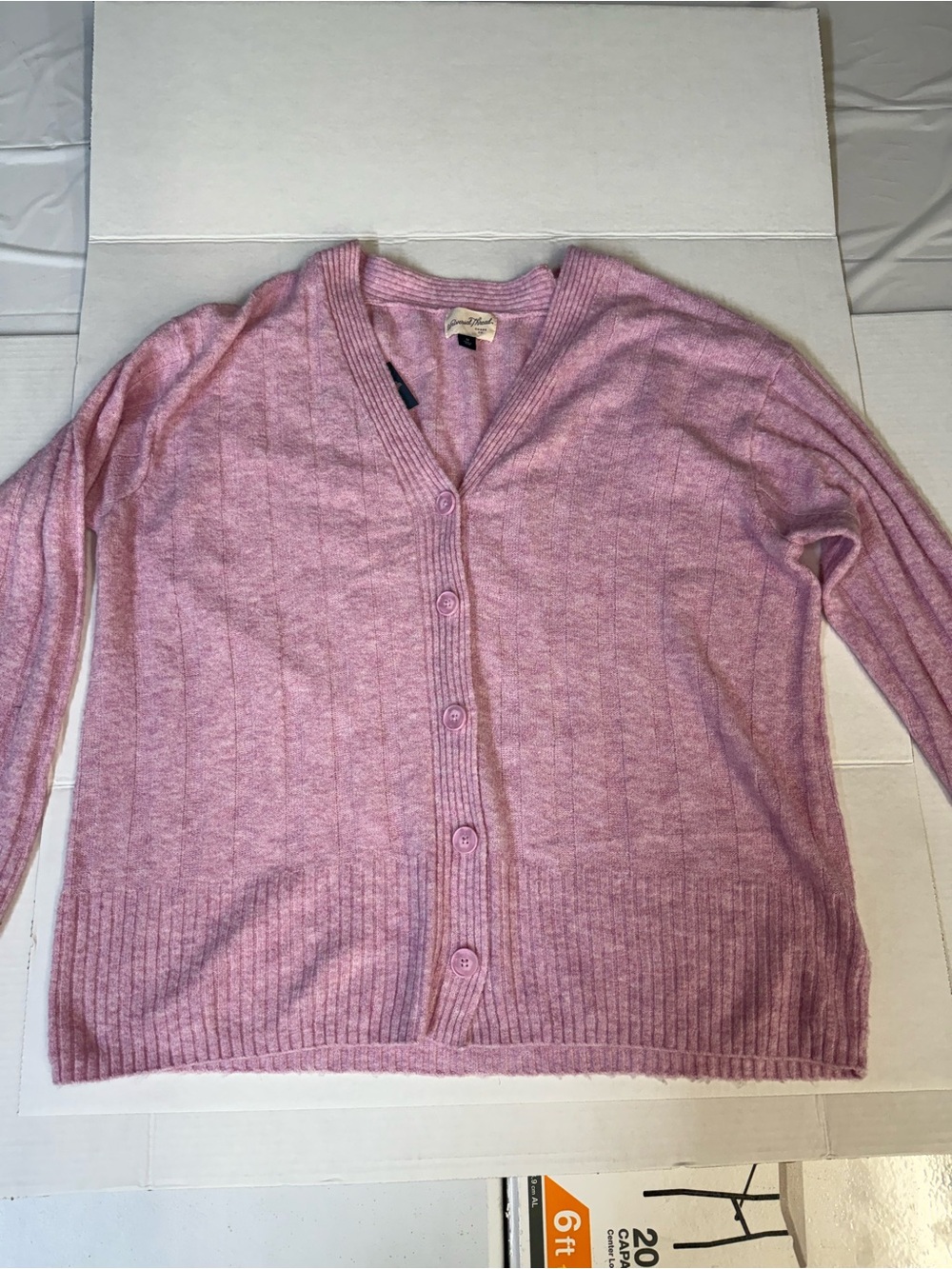 Universal Thread Pink V-Neck Button-Up Cardigan